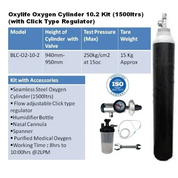 [1207] Oxylife 10.2 Kit (with Click Type Regulator)