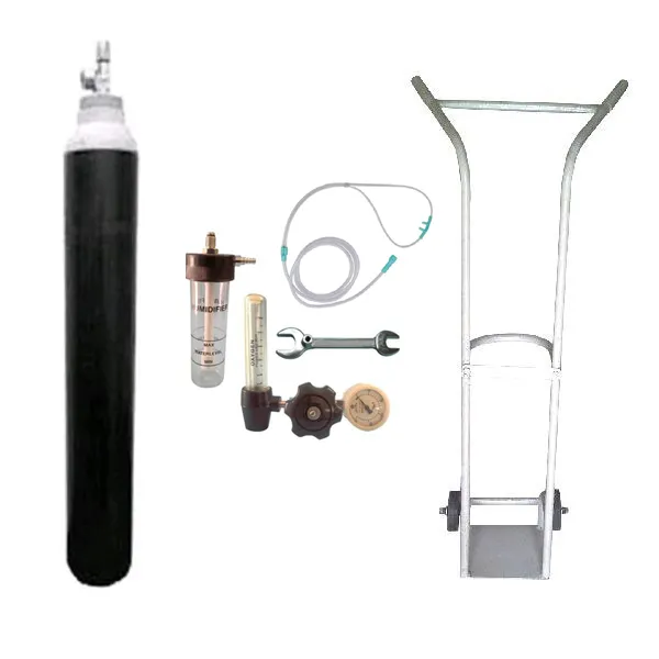 [2389] Oxylife 10.2 Kit - Oxygen Cylinder kit with FA Valve and Trolley