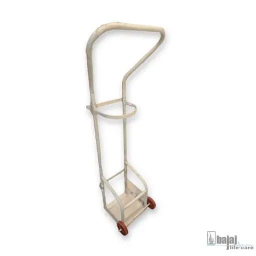 M. S. Powder Coated Trolley for D type cylinder