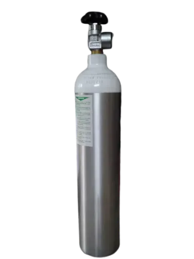 Oxygen Cylinder 3.1 Ltr (Aluminium Light Weight) With H.W Valve