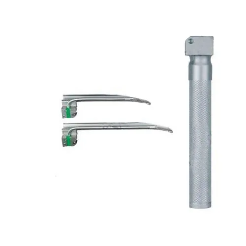 Optic Fiber Laryngoscope (Set of 2) with Pouch for Paediatric